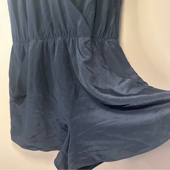 Babaton Black 100% Silk Romper, Pockets, Resort, Beach, Heritage, Lightweight - Picture 5 of 13